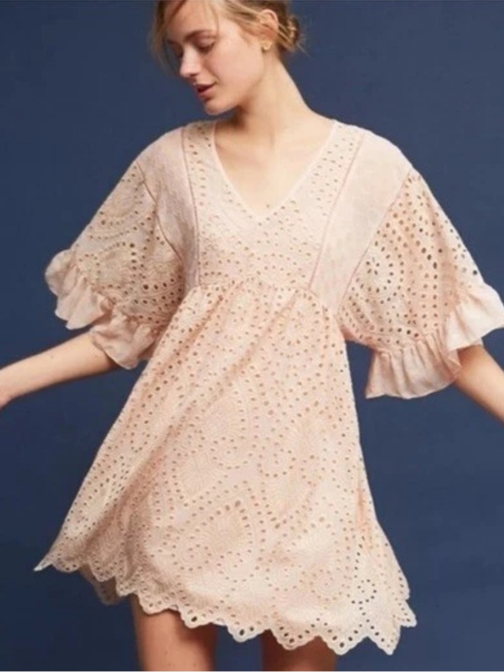 New Anthropologie Akemi + Kin Brooke Eyelet Dress